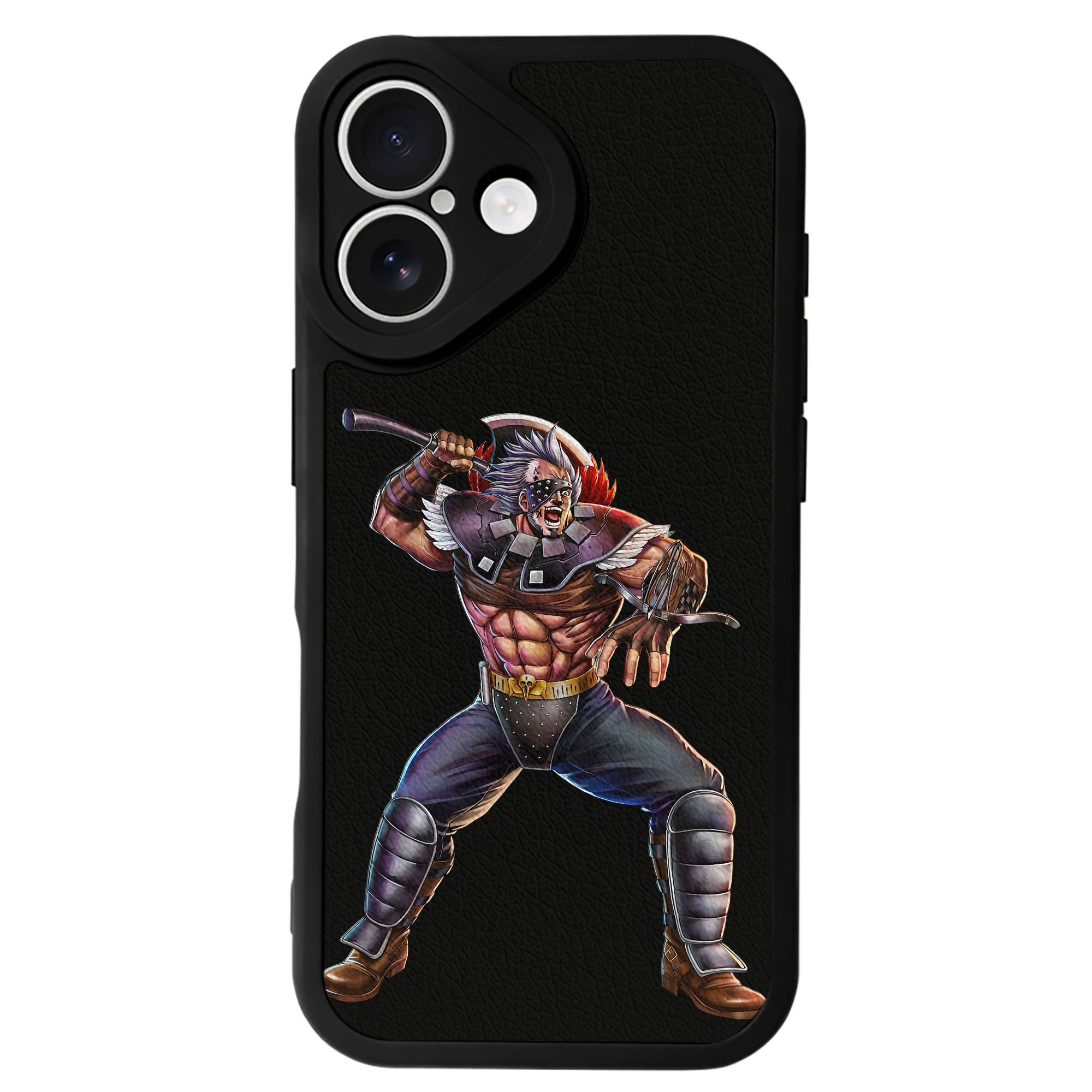 （画像用） 北斗の拳 Fist of the North Star 【iPhone 16シリーズ対応】シリコンスマホケース（レザー調） 材質：シリコン